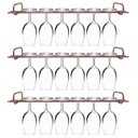 Ver imagem 1 de Conjunto 3 Organizadores Porta Taças 42cm Suportes Suspensos para Taças Rose Gold