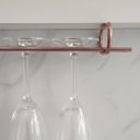 Ver mais imagens de Conjunto 3 Organizadores Porta Taças 42cm Suportes Suspensos para Taças Rose Gold