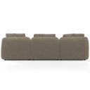 Ver mais imagens de Sofá 3 Lugares com Chaise Direito Sala Living 248cm Arlo F04 Veludo Marrom Claro Tc-12021- Lyam Deco
