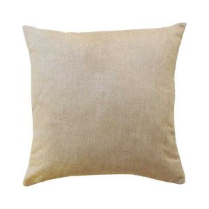 Capa de almofada VivaIN suede mesclado marrom com dourado