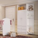 Ver imagem 1 de Guarda-Roupa de Bebê 2 Portas 2 Gavetas com Cantoneira Baby Branco