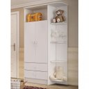 Ver imagem 5 de Guarda-Roupa de Bebê 2 Portas 2 Gavetas com Cantoneira Baby Branco