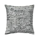 Ver imagem 1 de Capa de almofada VivaIN escrita linho cru com preto