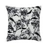 Capa de almofada VivaIN floral preta - 1