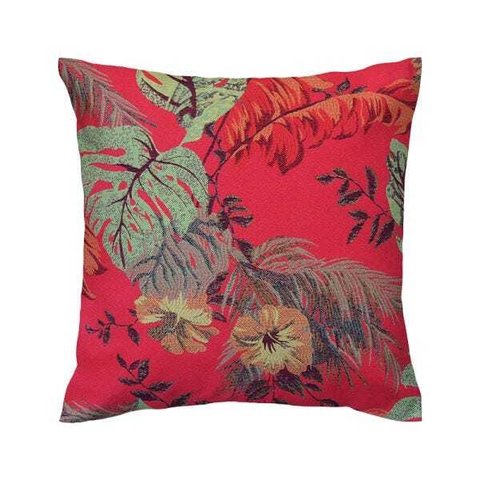 Capa de almofada VivaIN floral vermelha com flores