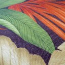 Ver imagem 2 de Capa de almofada VivaIN linho com folhas laranja