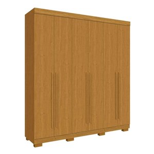 Guarda Roupa Casal 6 Portas 3 Gavetas Ágata Acp Móveis Cinamomo
