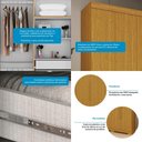 Ver imagem 4 de Guarda Roupa Casal 6 Portas 3 Gavetas Ágata Acp Móveis Cinamomo