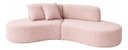 Ver imagem 2 de Sofá e Puff Orgânico Virginia 300cm Sala Boucle: Rose