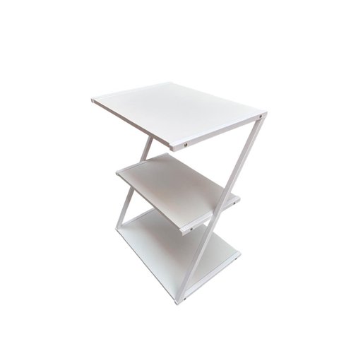 Mesa Auxiliar Carrinho em Z Branco.