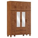 Ver imagem 1 de Guarda Roupa 8 Portas 2 Gavetas com Espelhos Cobre Imbuia - Fn
