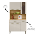 Ver imagem 5 de Kit Cozinha 6p 1g 91 Cm Golden Freijo Soft Ktp
