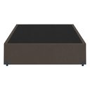 Ver imagem 3 de Cama Base Box Casal Super Confort Suede Marrom + Colchão Casal Super Confort D33 24x138x188