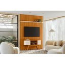 Ver imagem 1 de Estante New Silverstone para Tv até 65 Polegadas - Cinamomo / Off White - Madetec