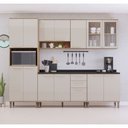 Ver imagem 1 de Cozinha Modulada Compacta 5 Peças com Tampos e sem Pia Isis Luciane Móveis