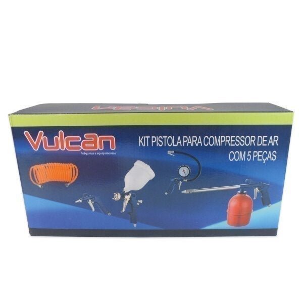 Kit de Acessórios para Compressor de Ar 5 Peças Vulcan Ferramentas - 7