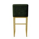 Ver imagem 5 de Banqueta Cozinha Alta com Encosto Industrial Kit 2 Dourado Lirina Pu C05 - D’Rossi
