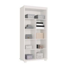 Armário Multiuso com Chave e Fechadura 2 Portas Branco Liceu Shop Jm - 3