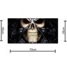 Mouse Pad Gamer Extra Grande EXBOM 70x35cm Caveira - 2