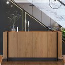 Ver imagem 2 de Buffet Aparador Copacabana 4 Portas Freijó/preto - Colibri