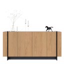 Ver imagem 1 de Buffet Aparador Copacabana 4 Portas Freijó/preto - Colibri