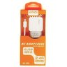 Carregador Fonte Kaide 2 Usb + Cabo Usb Tipo C Turbo Padrao Branco - Kd-301c - 3