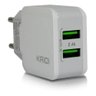 Carregador Fonte Kaide 2 Usb + Cabo Usb Tipo C Turbo Padrao Branco - Kd-301c - 2