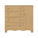 Ver imagem 7 de Cômoda Infantil 95cm 1 Porta e 4 Gavetas Dengo Multimóveis Mp4439 Madeirado