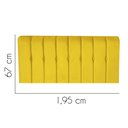 Ver imagem 2 de Painel Estofada Kiara 195cm King Size Box Quarto Corino Amarelo - Gat Magazine
