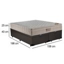 Ver imagem 6 de Cama Box Baú Queen Sintético Bipartido + Colchão Ortobom Airtech Molas Ensacadas 65x158x198