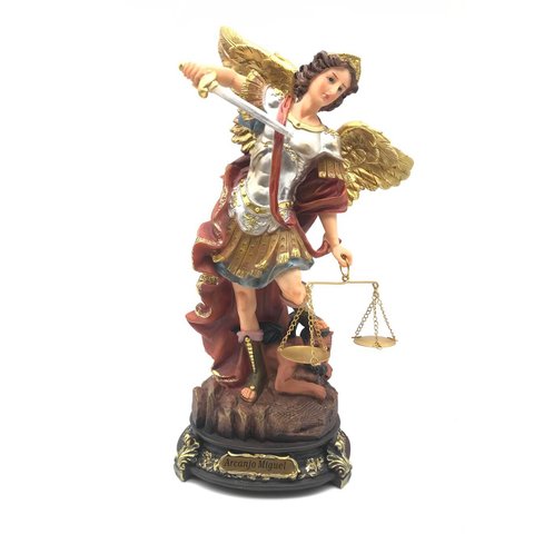 Imagem São Miguel Arcanjo Com Balança Grande Resina 40 Cm