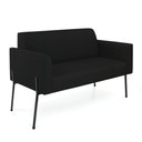 Ver imagem 3 de Sofá Namoradeira e 2 Poltronas Pé de Ferro Preto Marisa Linho D03 - D'Rossi Cor Preto