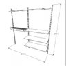 Kit para Closet com 19 Peças Regulável 200x200cm Cor Branco Modelo Clst2B217 - 3