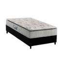 Ver imagem 1 de Conjunto Box Solteiro: Colchão Espuma Anjos D33 Orthosono One Face + Base Crc Suede Black(88x188)