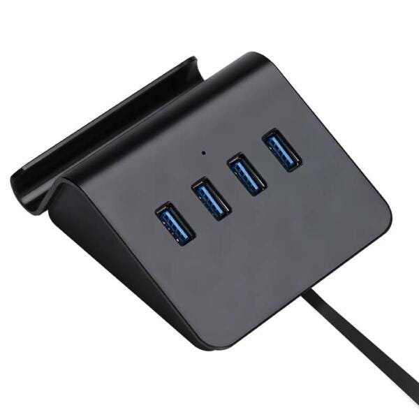 Hub e Carregador USB de Mesa 4 Portas com Suporte para Celular Preto 550 Bright - 6