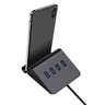 Hub e Carregador USB de Mesa 4 Portas com Suporte para Celular Preto 550 Bright - 7