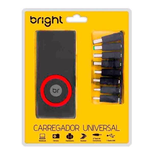 Carregador Universal 8 Conectores 1 Saída USB com Chave Seletora de Voltagem 167 Bright - 6