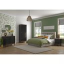 Ver imagem 4 de Mesa de Cabeceira Rústica Madeira Maciça 3 Gavetas Preto - Apaixone & Decore