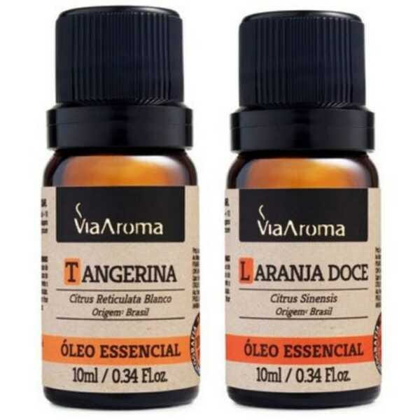 Óleo Essencial de Laranja Doce e Tangerina 100% Puro Via Aroma - 1