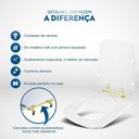 Ver imagem 5 de Tampa de Vaso Laqueado Suite Branco para Bacia Incepa com Ferragem Dourada