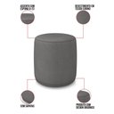 Ver imagem 3 de Puff Redondo Orgânico para Sala Kit 2 Malu Sintético M11 - D’Rossi