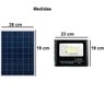 Refletor Solar 200w Led 6000k Placa Solar e Controle Remoto - 4