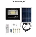 Ver imagem 3 de Refletor Solar 200w Led 6000k Placa Solar e Controle Remoto