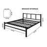 Cama Casal 1,40 Int. de Tubolar/aço Alojamento - 2