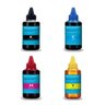 Kit com 4 Refil de Tinta para Recarga Cartucho Hp 100Ml Preto/Ciano/Magenta/Amarelo - 1