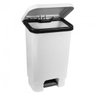 Lixeira com Pedal 50 Litros LP50 Branco/Preto Astra - 5