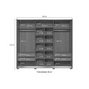 Ver imagem 3 de Guarda Roupa 3 Portas 1ESP Pés CB01T582 Kappesberg Can