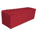 Ver imagem 3 de Kit Cabeceira Calçadeira Liverpool 160cm Queen Vermelho