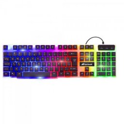 Teclado Gamer Multimídia Semi mecânico CHROMATIC GK-710 Preto com LED Colorido FORTREK - 1