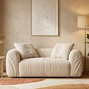 Ver imagem 5 de Sofá Sumiê 3 Lugares 180cm Off White Bouclé Nexta Casa